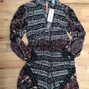 Novella Royal Mojo Risin Romper in Dark Dial